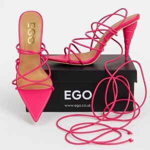EGO Fuchsia Strappy Heels